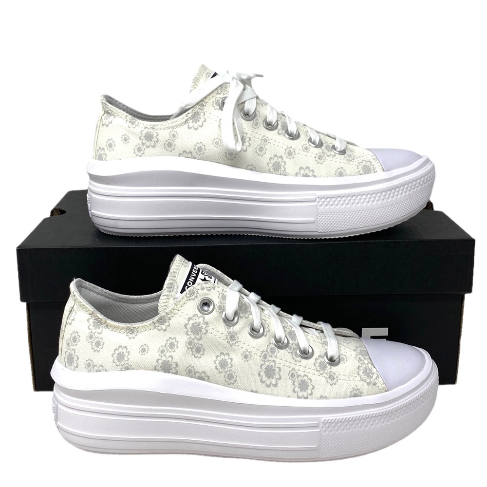 Converse Chuck Taylor All Star Move Platform Low Top Women White Canvas A00841C